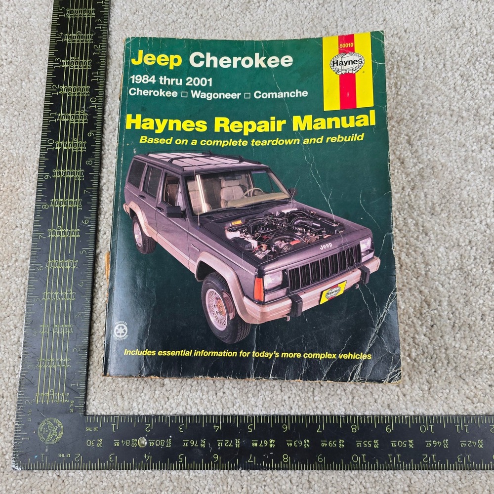 Haynes Repair Manual Jeep Cherokee Wagoneer Comanche 1984-2001 Green 50010